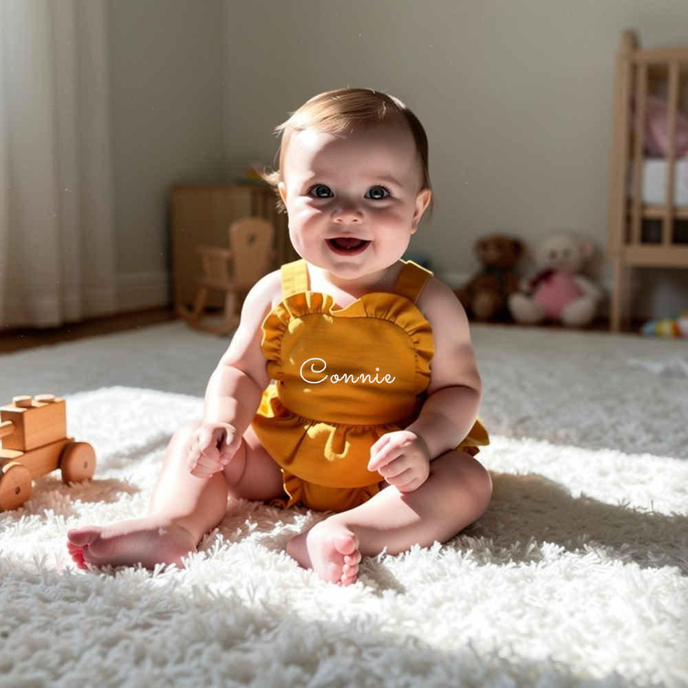 Personalized Baby Girl Summer  Two Piece Set| BBcloth140