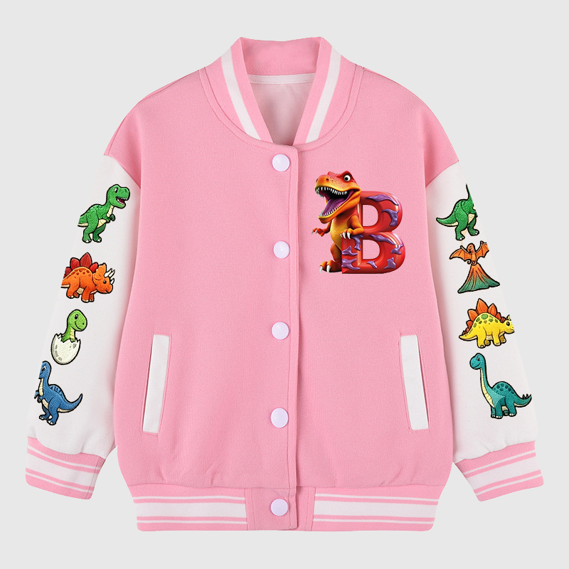 Personalized Kids Dinosaur Sports Jacket| Cloth286