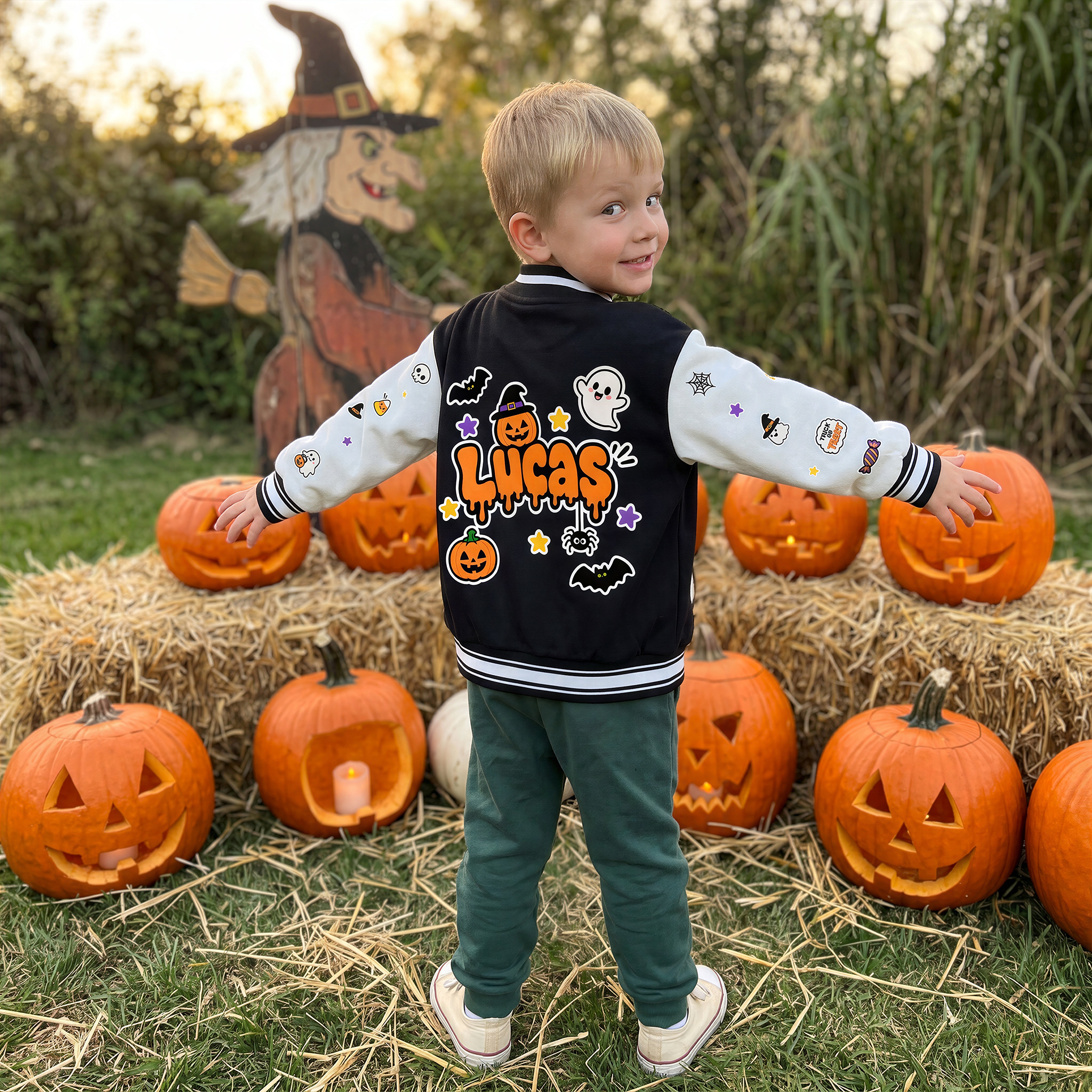 Personalized Halloween Varsity Jacket for Kids | YESHalloween21