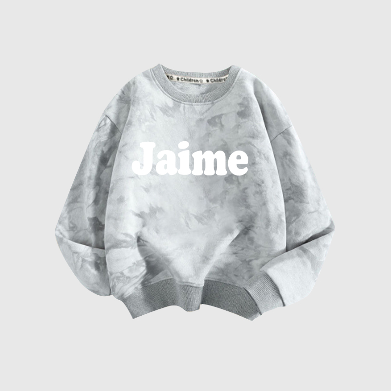 Personalized Kids Cozy Soft Happy Face Sweatshirt| Cloth97