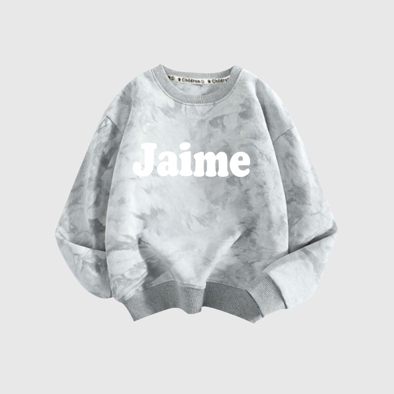 Personalized Kids Cozy Soft Happy Face Sweatshirt| Cloth97