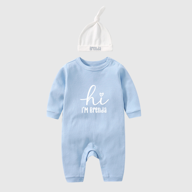 Personalized Baby Newborn Cozy Going Home Sets| BBCloth04
