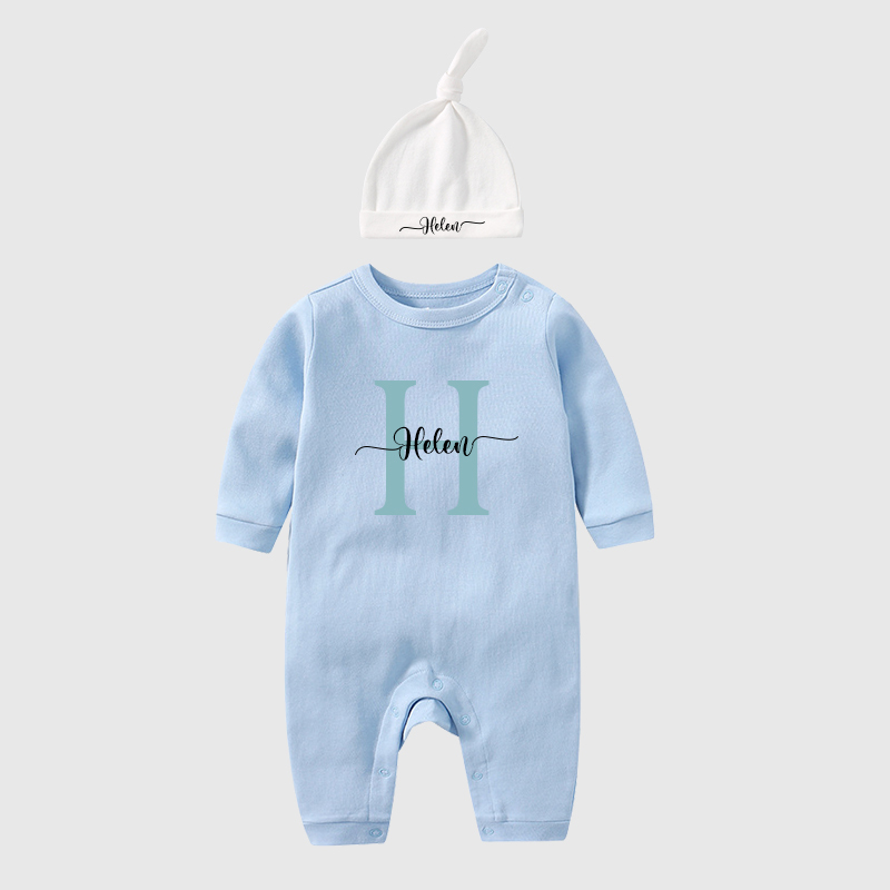 Personalized Baby Newborn Initial & Name Going Home Sets| BBCloth12