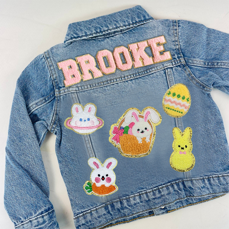 Personalized Kids Eatser Denim Jacket| Cloth128