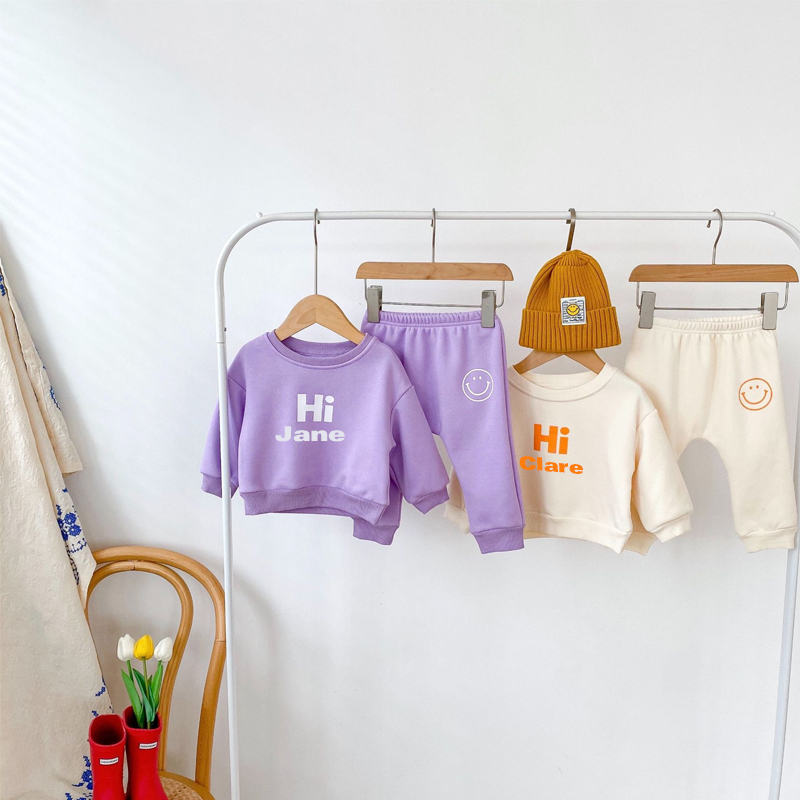 Personalized Kids Smile Face Set| Cloth53