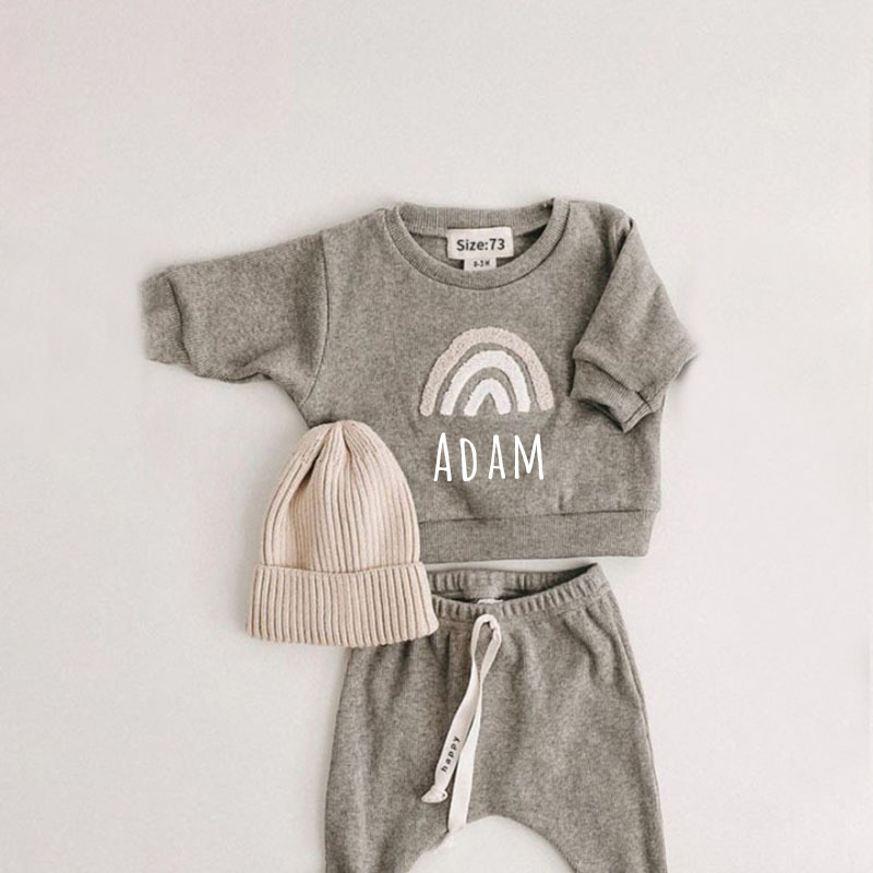 Personalized Kids Cozy Soft Sweatshirt  Set| Cloth49 (Beanie not included)