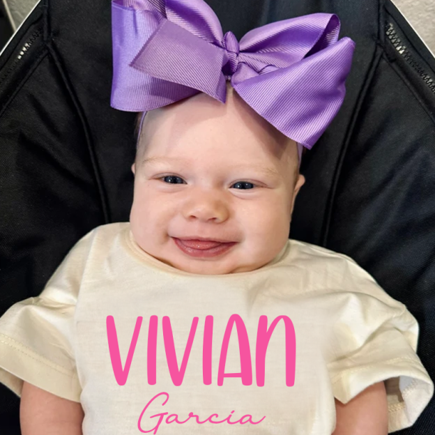 Personalized Baby Girl Bubble Romper| BBCloth39