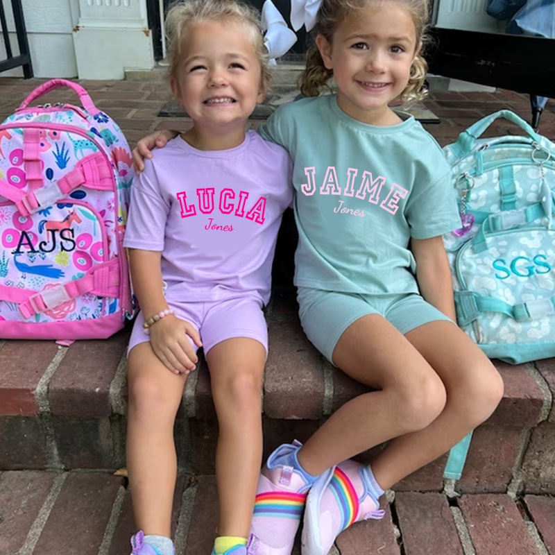 Personalized Kids Name Toddler shorts Set| Cloth151