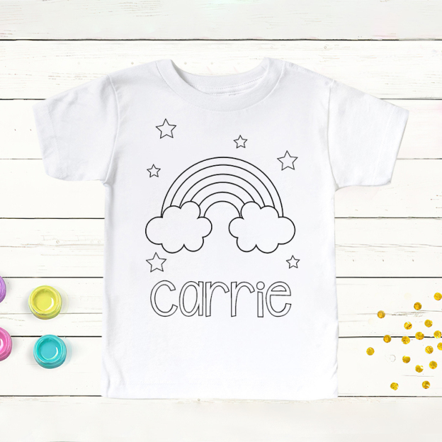 Personalized Kids Coloring Activity T-Shirt| Cloth169