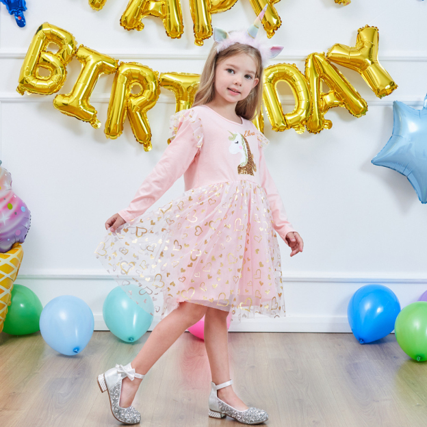 Personalized Girl Unicorn Birthday Dress| Dress09