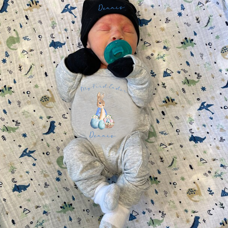 Personalized Baby Newborn Easter Going Home Sets| BBCloth1219