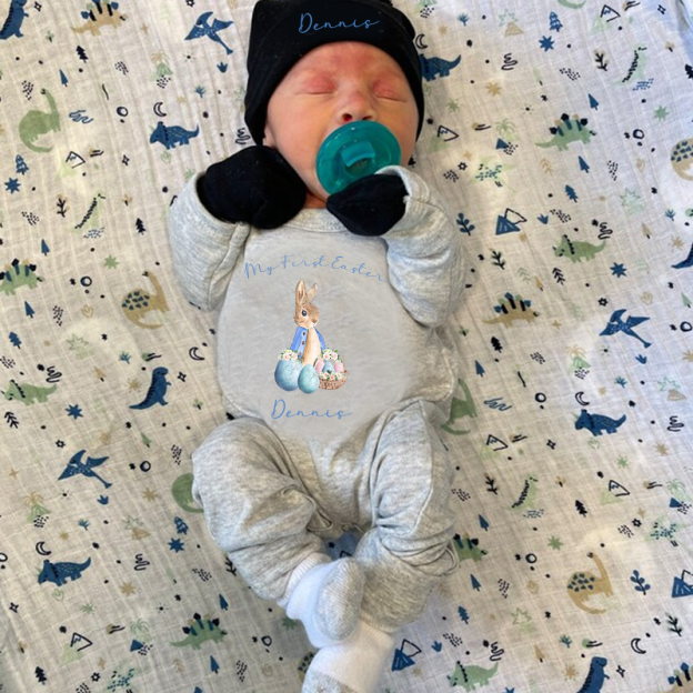 Personalized Baby Newborn Easter Going Home Sets| BBCloth1219