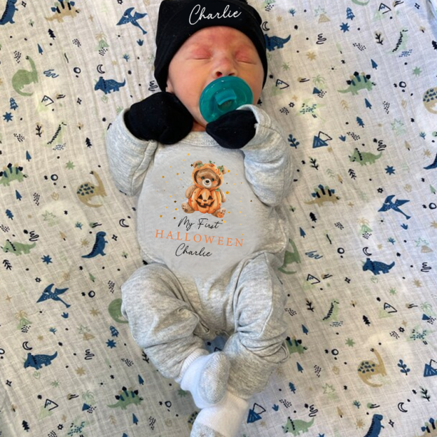 Personalized Baby First Halloween Outfit| BBCloth1206