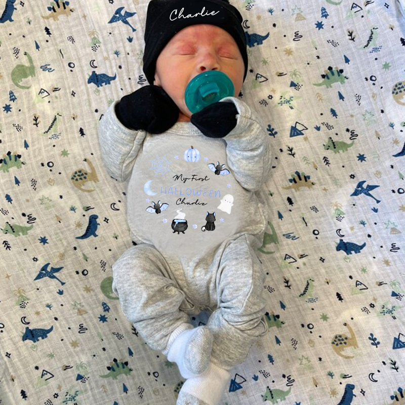 Personalized Baby First Halloween Outfit| BBCloth1207