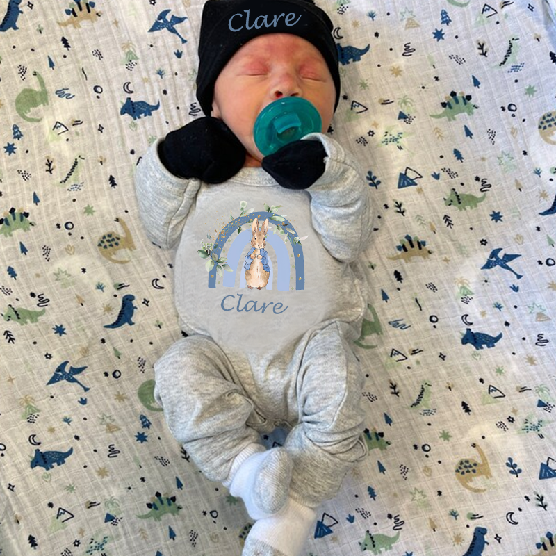 Personalized Baby Rabbit Birth Outfit| BBCloth1215