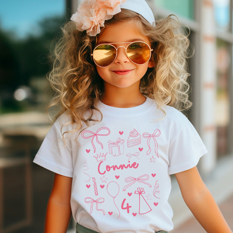 Personalized Girl Birthday Cozy T-Shirt| Cloth1468