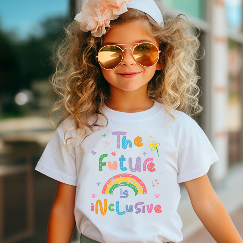 Personalized Kid Future is Inclusive T-Shirt| Cloth1477