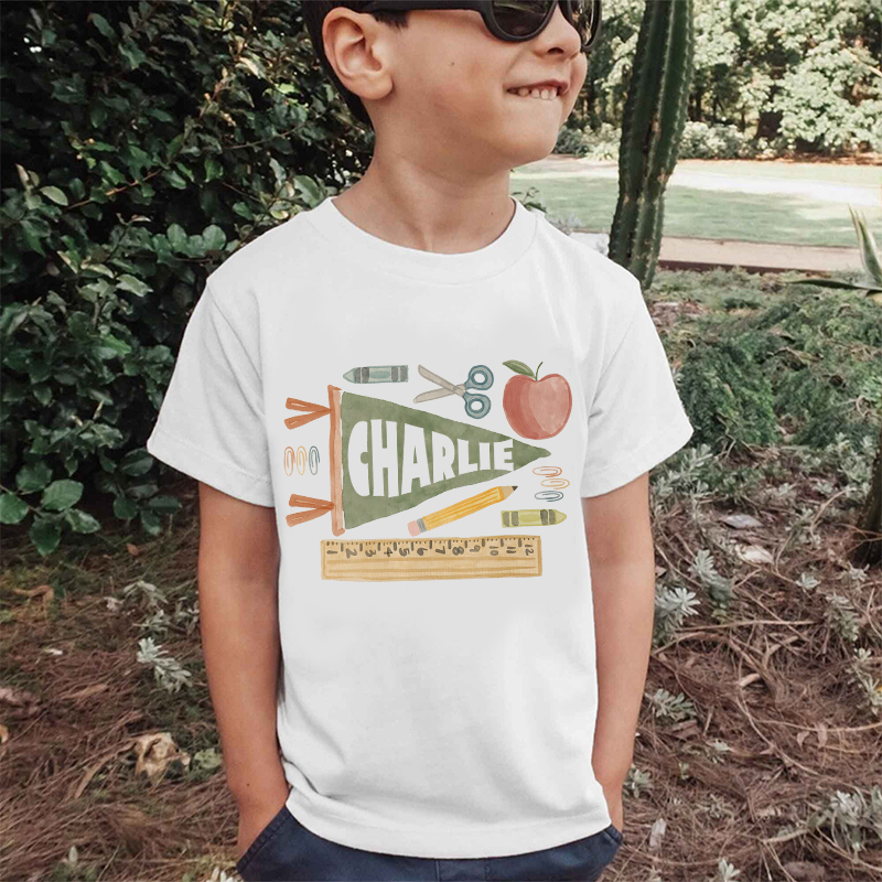 Personalized Kids Back To School T-Shirt| Cloth1485