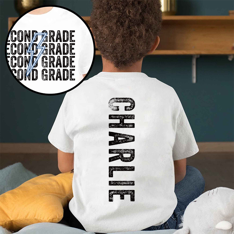 Personalized Kids Back To School Name T-Shirt| Cloth1480