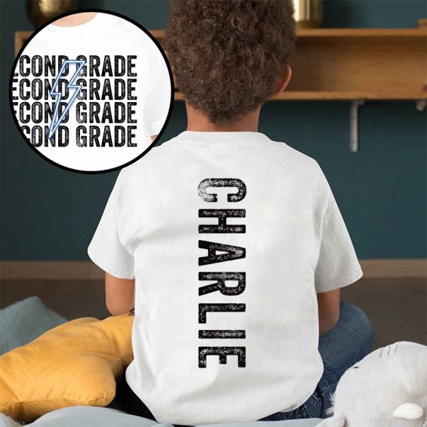 Personalized Kids Back To School Name T-Shirt| Cloth1480