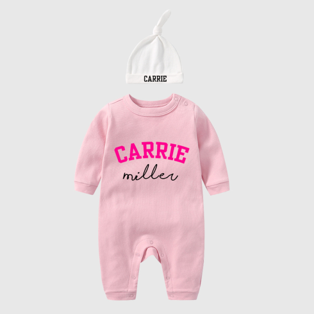 Personalized Baby With Hat Cozy Going Home Sets| BBCloth65