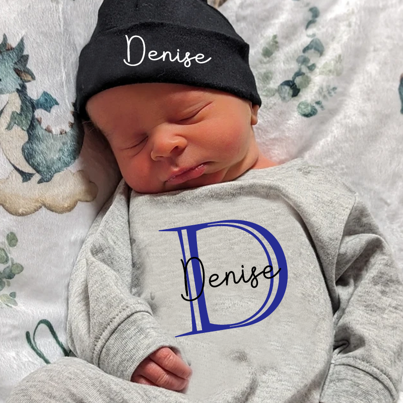 Personalized Baby With Hat Cozy Going Home Sets| BBCloth67