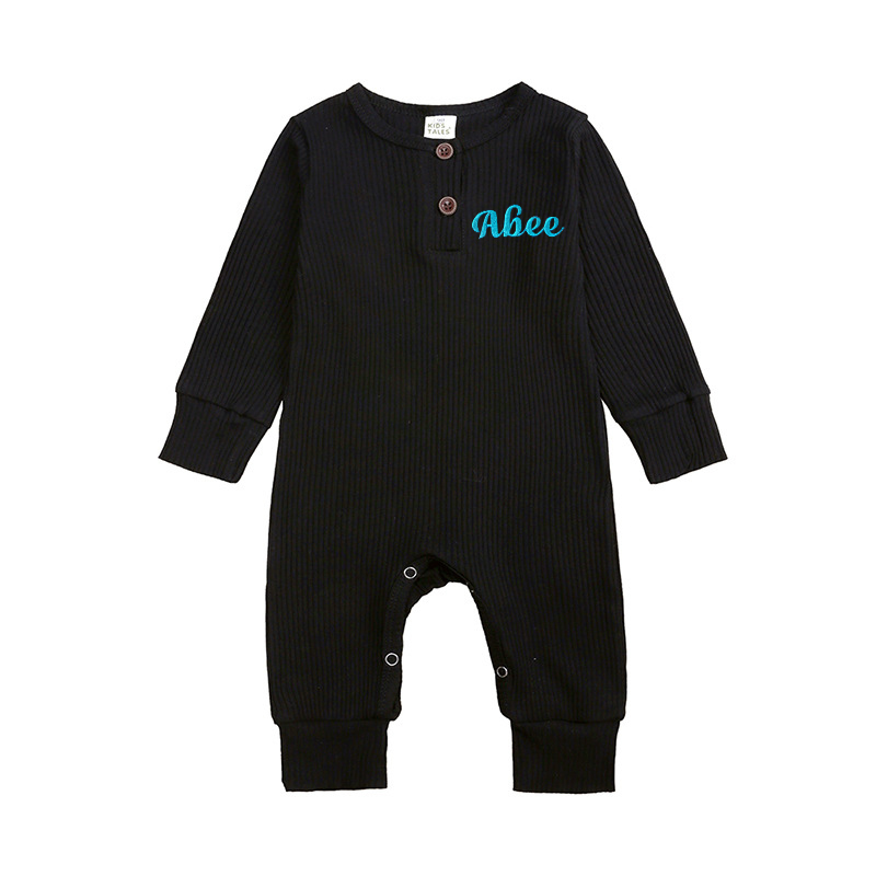 Personalized Baby Solid Color Cozy Onesie| BBcloth69