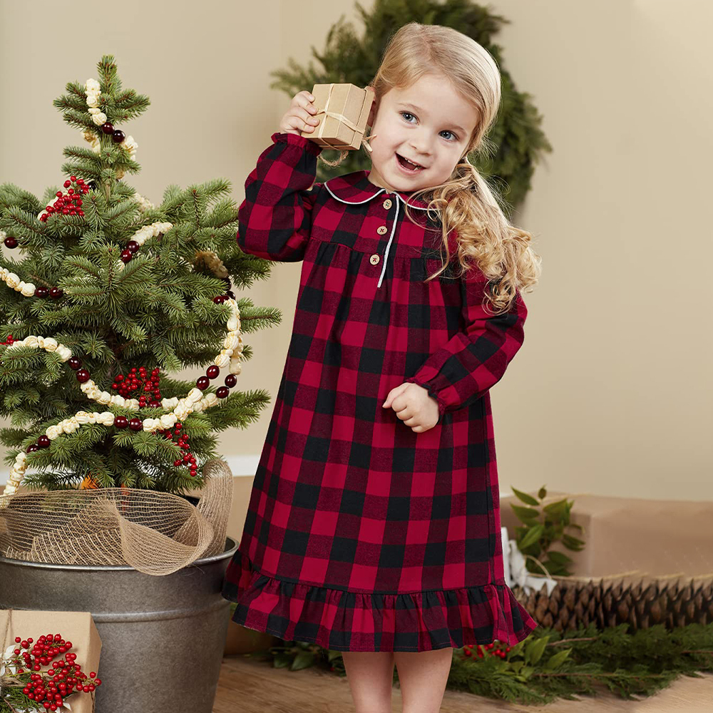 Personalized Kids Embroidered Name Christmas Pajamas| Cloth201