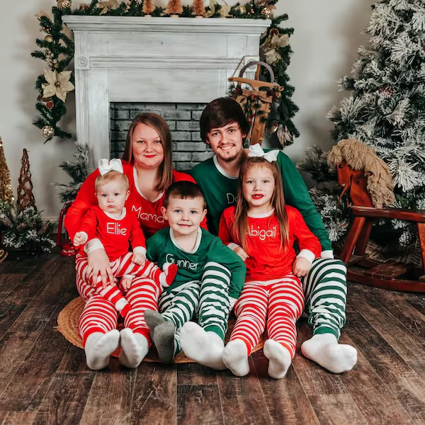 Personalized Kids Christmas Pajamas Set| Cloth24