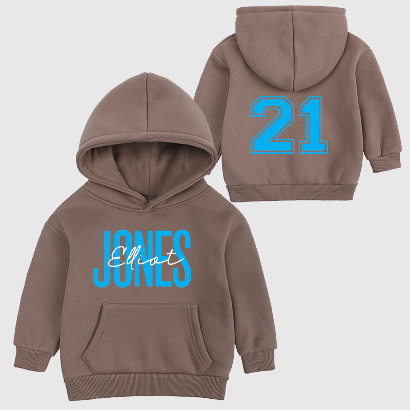 Personalized Kids Name Soccer Cozy Hoodie| Cloth11603