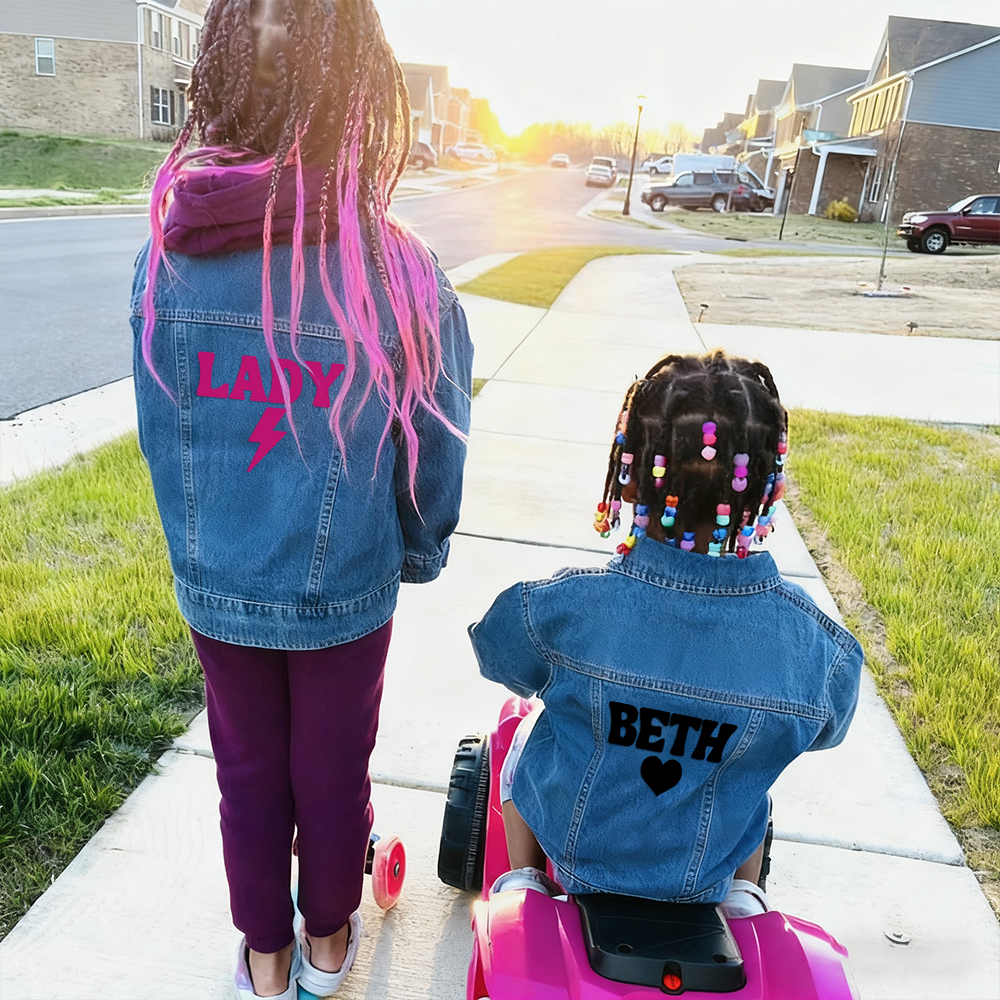Personalized Baby Classics Vintage Denim Jacket | CWBaby348