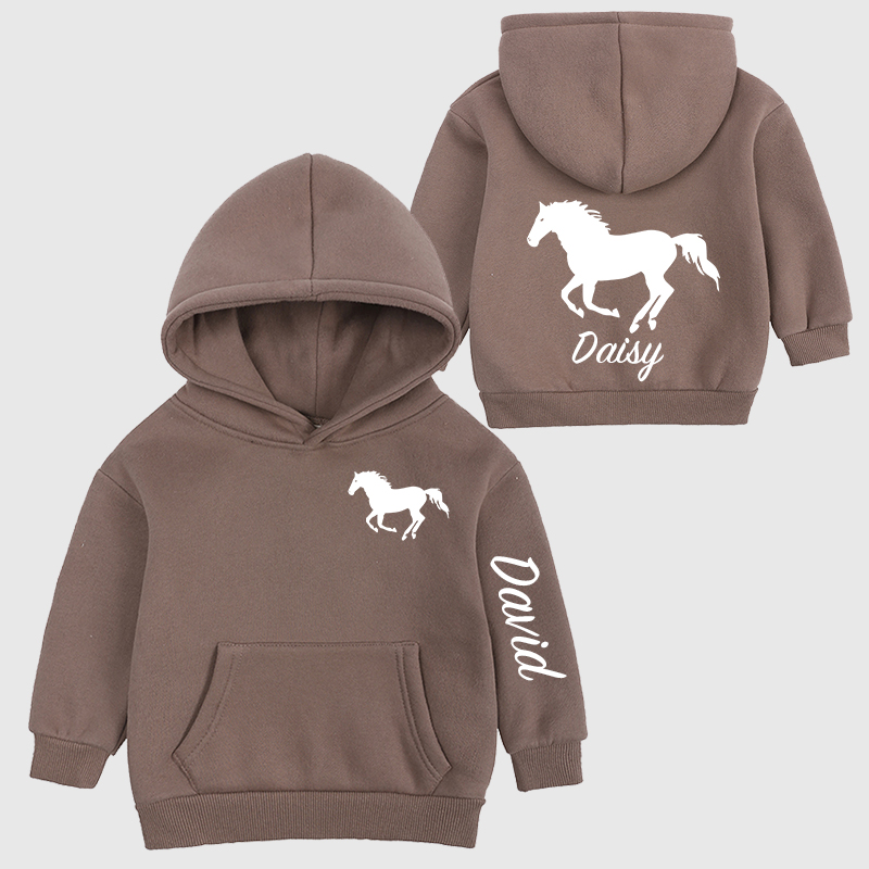 Personalized Kids Name Horse Cozy Hoodie| Cloth11602