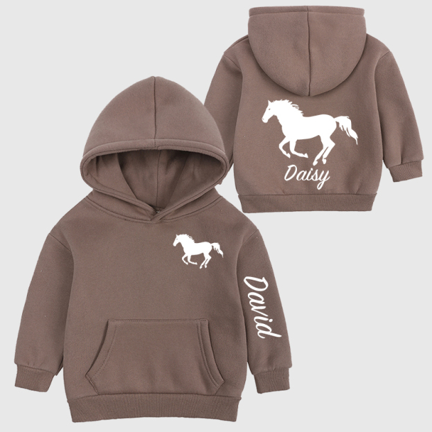 Personalized Kids Name Horse Cozy Hoodie| Cloth11602