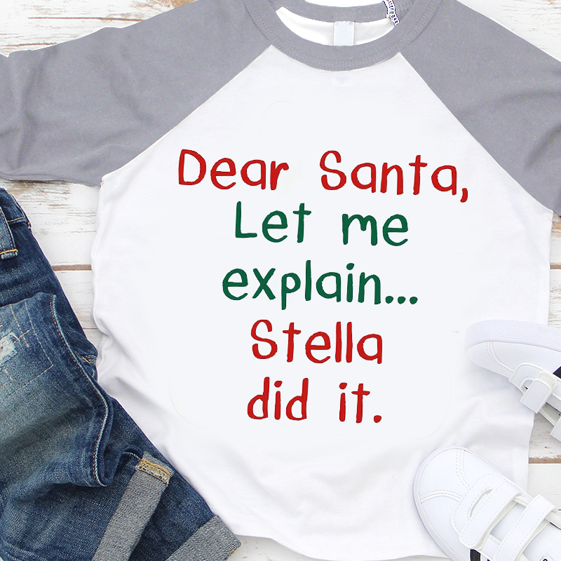 Personalized Kids Christmas Shirt| Cloth12420