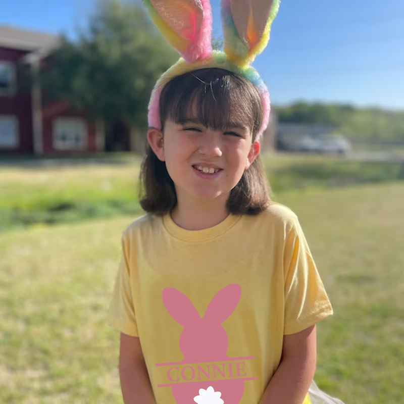 Personalized Kids Bunny Summer T-Shirt| Cloth1410