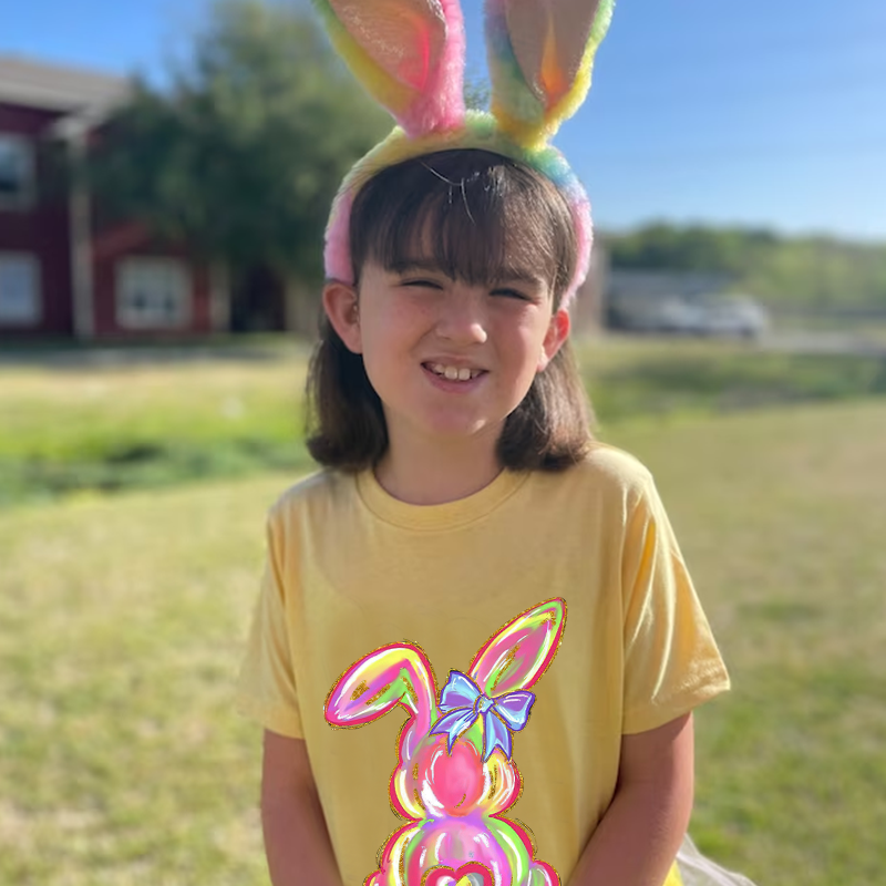 Personalized Kids Bunny Summer T-Shirt| Cloth1411