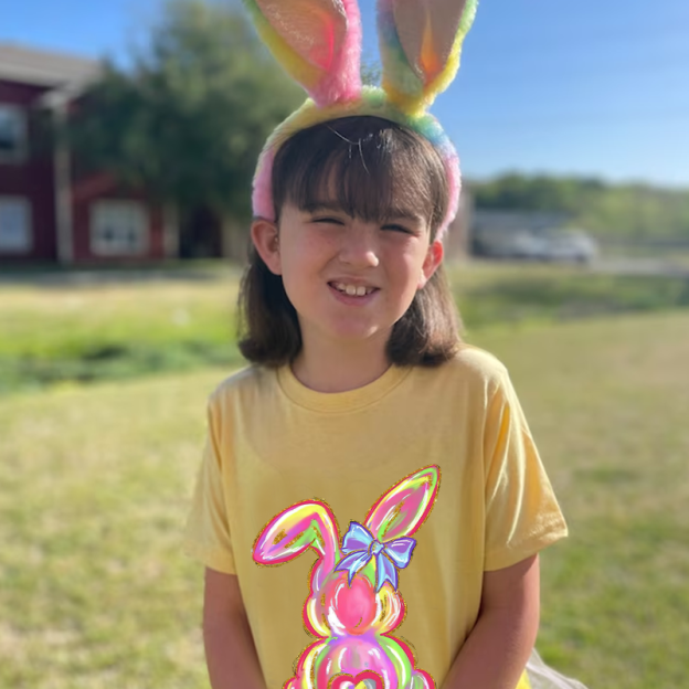 Personalized Kids Bunny Summer T-Shirt| Cloth1411