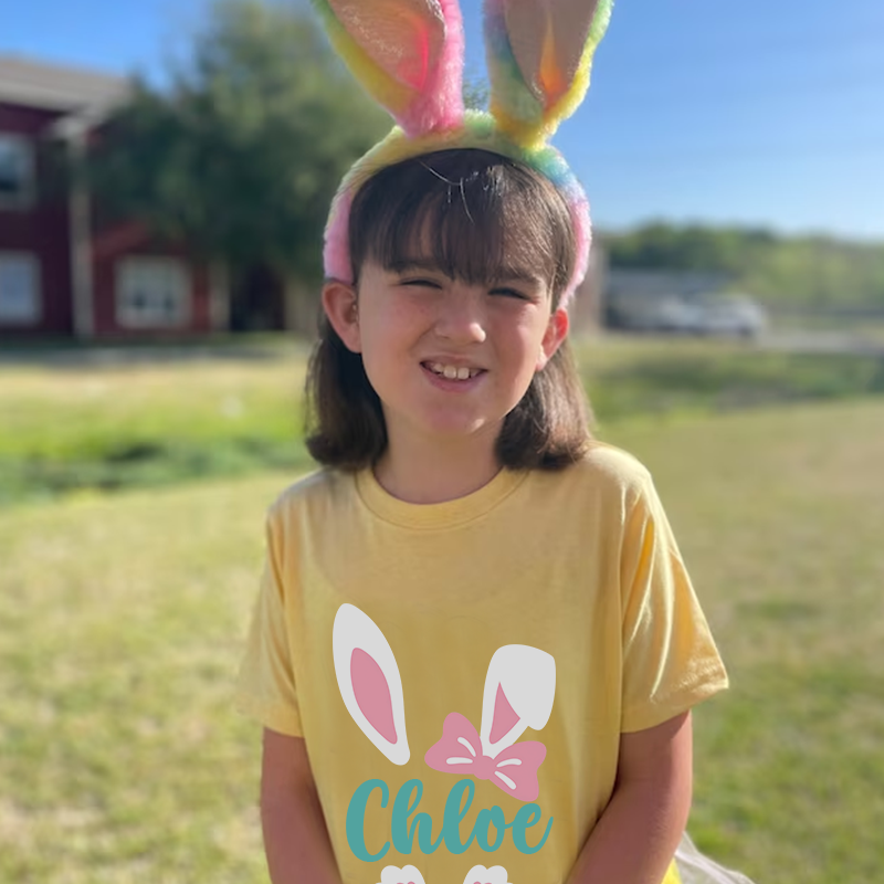 Personalized Kids Bunny Summer T-Shirt| Cloth1412