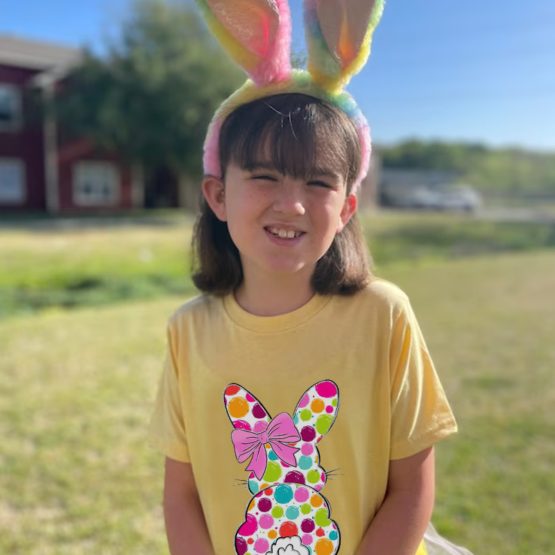Personalized Kids Bunny Summer T-Shirt| Cloth1414