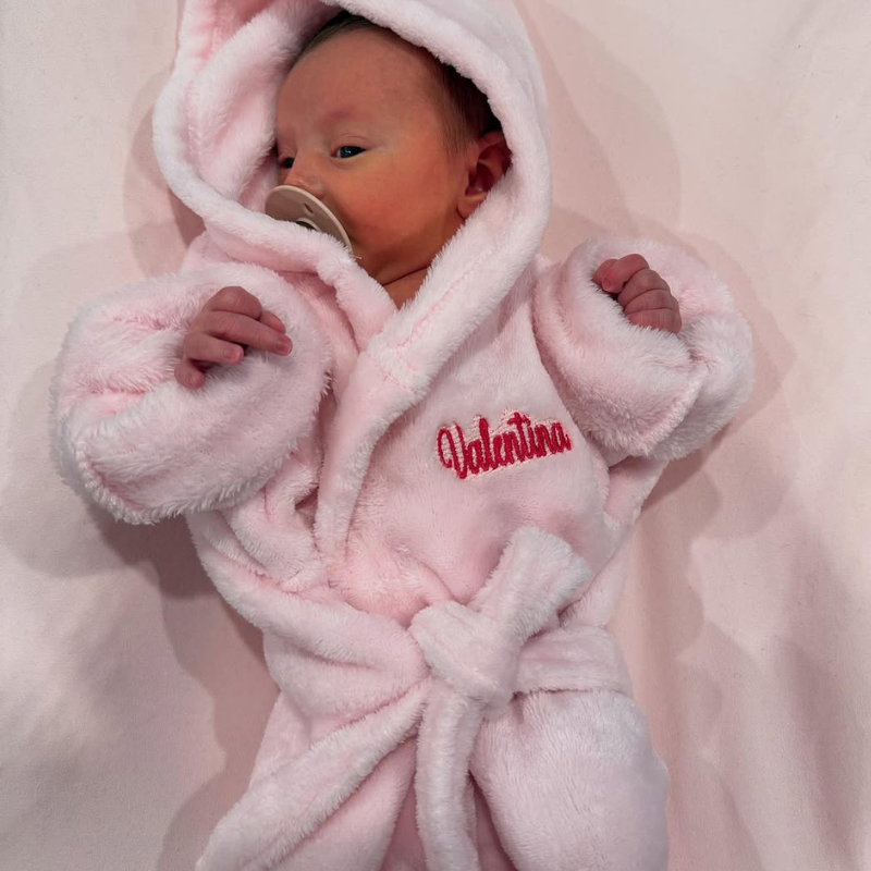 Personalized New Baby Cozy Shower Robe| BBcloth83
