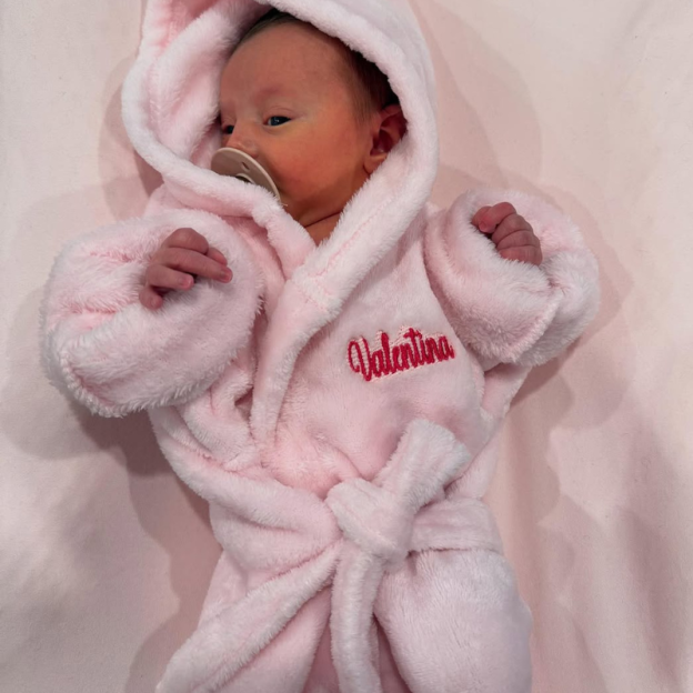 Personalized New Baby Cozy Shower Robe| BBcloth83