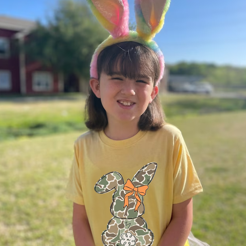 Personalized Kids Bunny Summer T-Shirt| Cloth1415