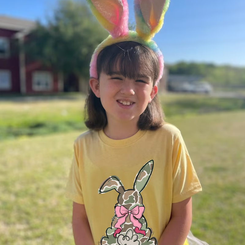 Personalized Kids Bunny Summer T-Shirt| Cloth1416