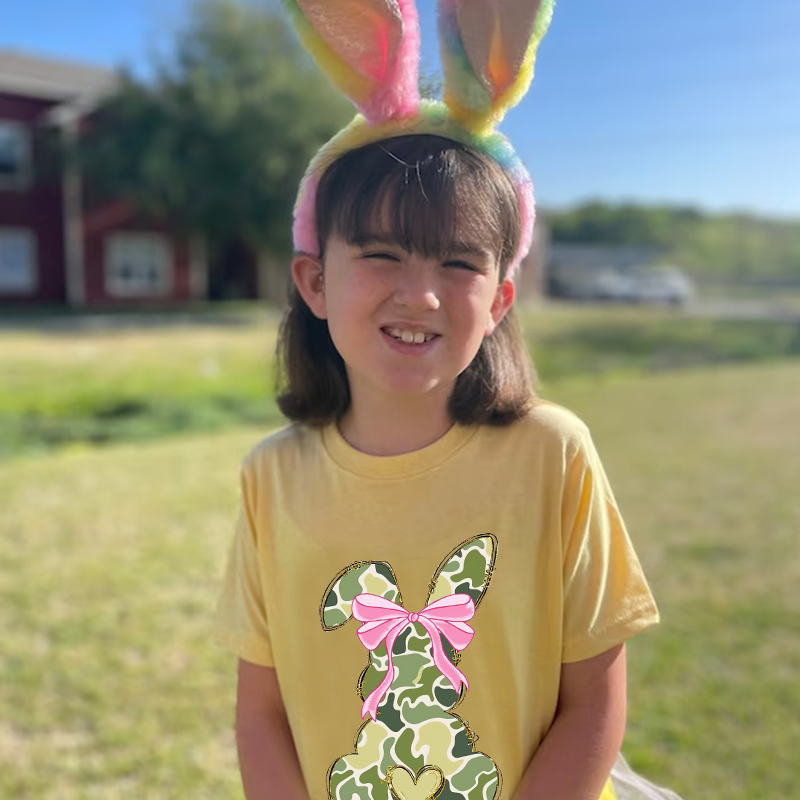 Personalized Kids Bunny Summer T-Shirt| Cloth1417
