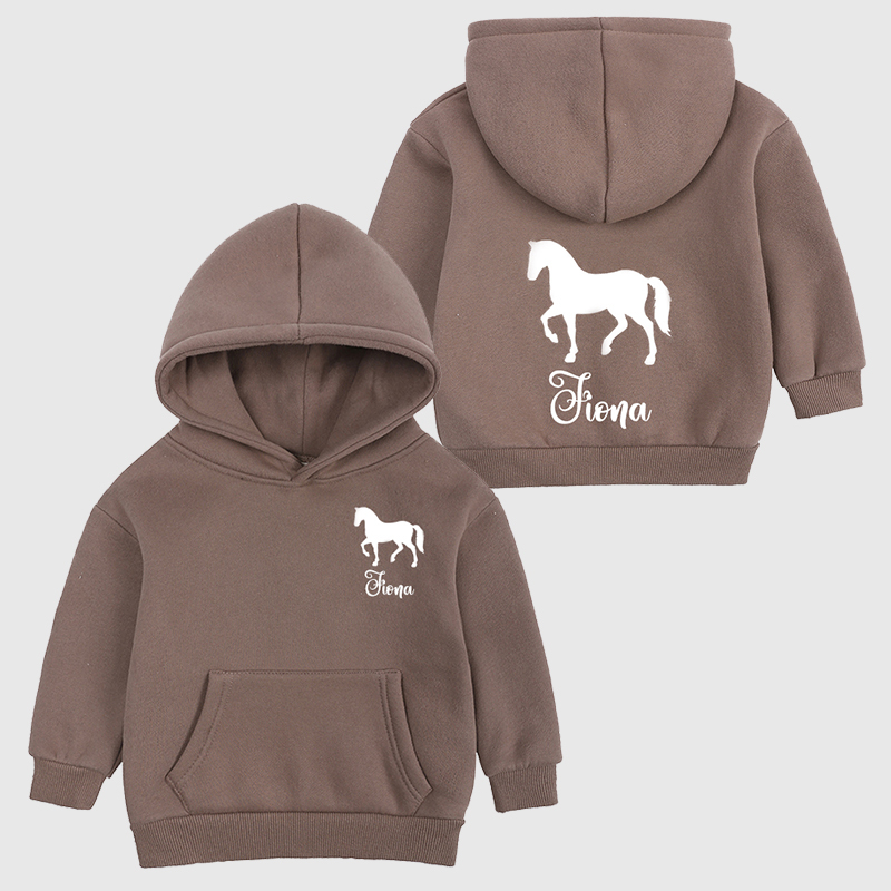 Personalized Kids Jumping Horse Hoodie| Cloth81