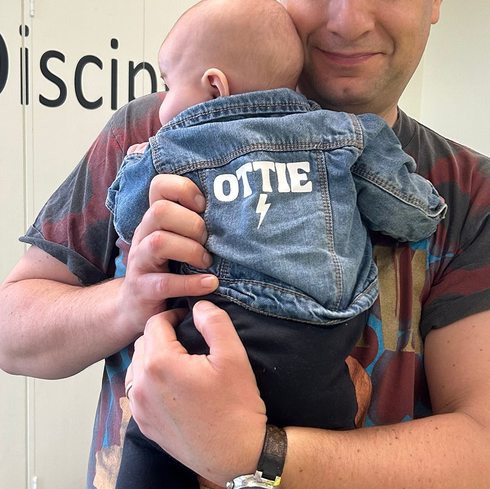 Personalized Baby Classics Vintage Denim Jacket | CWBaby348
