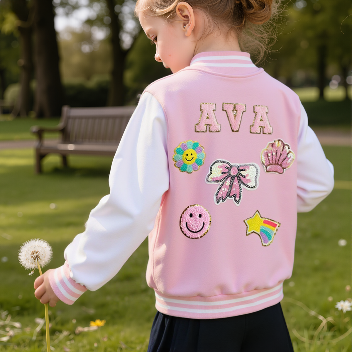 Personalized Kids Sports Patch Jacket| Cloth196