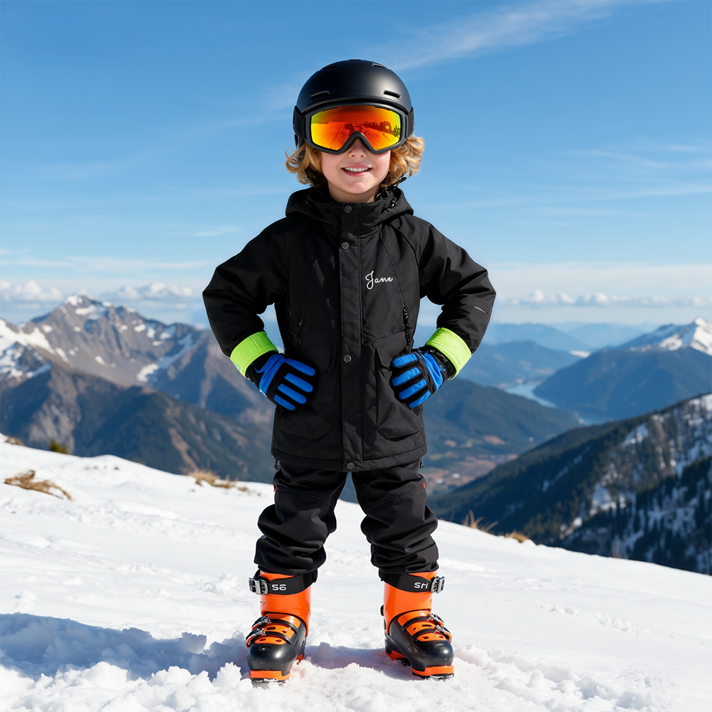 Personalized Kids Winter Warm Windproof Water-Resistant Jacket| Cloth254