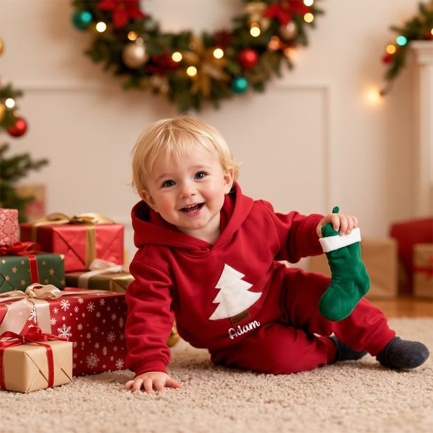 Personalized Kids Christmas Hoodie and Pants | YESMC34