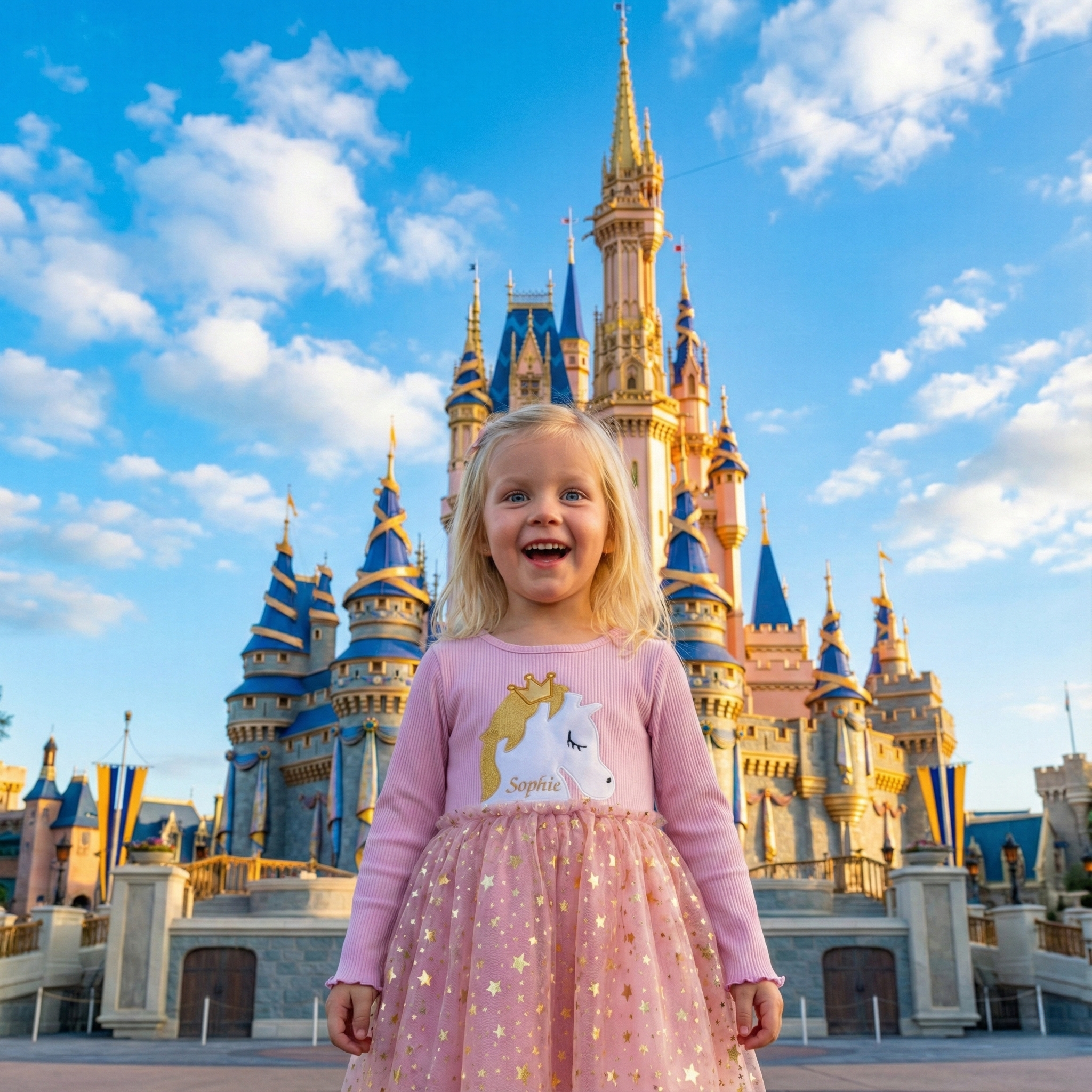 Personalized Girl Unicorn Birthday  Embroidered Tutu Dress| Dress42